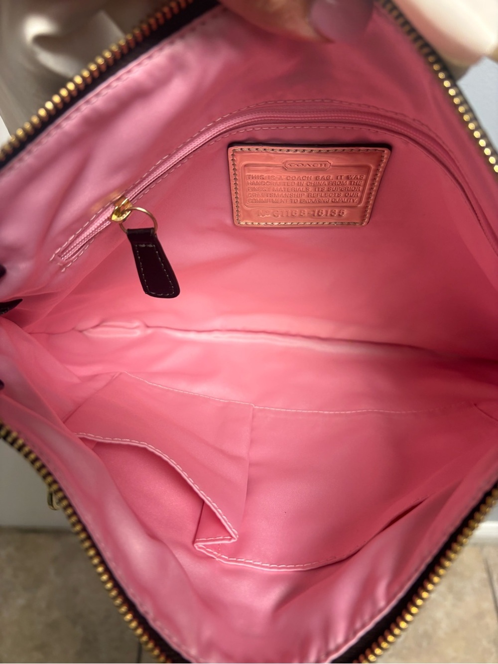 Coach Signature Poppy 2-Way Shoulder Bag 18135 - Picture 5 of 6